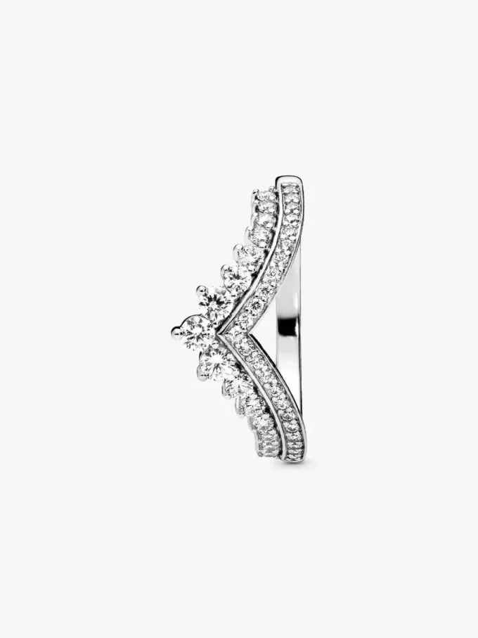 Princess Wishbone Ring aus Sterlingsilber Princess Wishbone Ring aus Sterlingsilber
