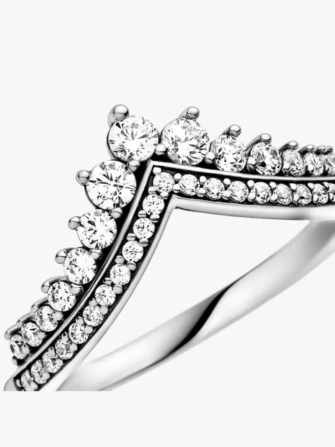Princess Wishbone Ring aus Sterlingsilber Princess Wishbone Ring aus Sterlingsilber
