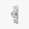 Prinzessinnen-Tiara-Kronenring – Sterlingsilber