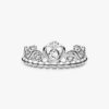 Prinzessinnen-Tiara-Kronenring – Sterlingsilber