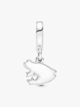 Puerto Rico Frosch-Dangle Charm – Sterlingsilber