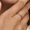 Radiant Heart Ring – 14 Karat Roségold-Beschichtung