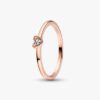 Radiant Heart Ring – 14 Karat Roségold-Beschichtung