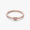 Radiant Heart Ring – 14 Karat Roségold-Beschichtung