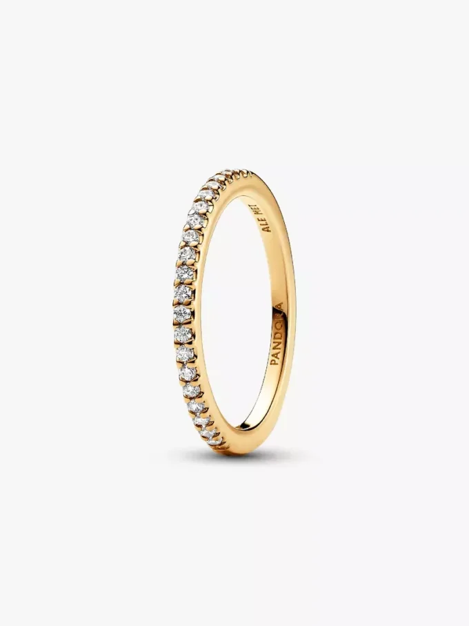 „Playful Love“ – Ring-Set mit goldenem, erhöhtem Herz und funkelndem Band (2er-Set) „Playful Love“ – Ring-Set mit goldenem, erhöhtem Herz und funkelndem Band (2er-Set)