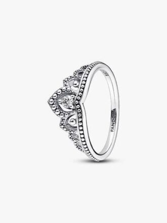Regal Beaded Tiara Ring – Sterlingsilber
