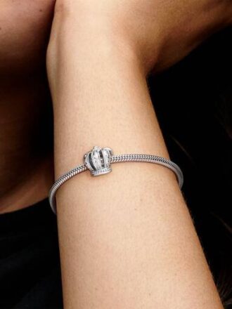 Regal Crown Charm – Sterlingsilber