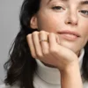 Regal Swirl Tiara-Ring, 14 Karat vergoldet