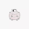 Reisetaschen-Charm in Rosa, Sterlingsilber Reisetaschen-Charm in Rosa, Sterlingsilber