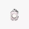 Reisetaschen-Charm in Rosa, Sterlingsilber Reisetaschen-Charm in Rosa, Sterlingsilber