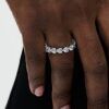 Band of Pink Hearts Ring – Sterlingsilber