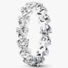 Band of Pink Hearts Ring – Sterlingsilber