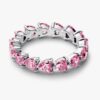 Band of Pink Hearts Ring – Sterlingsilber