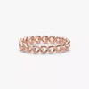 Ring „Band of Hearts“ mit 14-karätiger Roségoldbeschichtung Ring „Band of Hearts“ mit 14-karätiger Roségoldbeschichtung