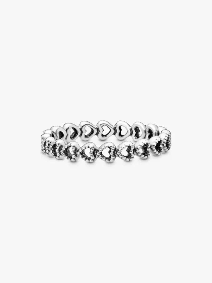 Ring mit Herzband aus Sterlingsilber Ring mit Herzband aus Sterlingsilber