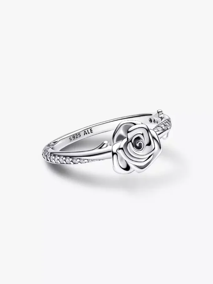 Ring „Rose in Bloom“ aus Sterlingsilber