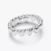 Ring „Row of Hearts“ aus Sterlingsilber