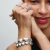 Ring „Row of Hearts“ aus Sterlingsilber