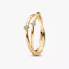 Ring-Set mit 3 laborgezüchteten Diamanten Ring-Set mit 3 laborgezüchteten Diamanten