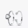 Ring-Set „Open Hearts“ (2er-Set)