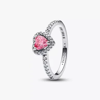 Ring-Set „Pink Heart to Hearts“ (2er-Set)