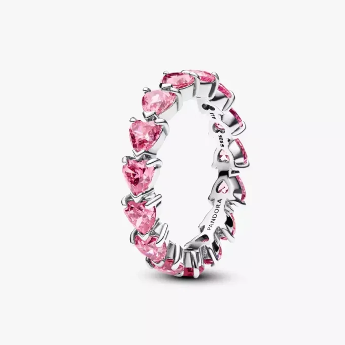 Ring-Set „Pink Heart to Hearts“ (2er-Set)
