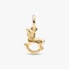 Rocking Unicorn Dangle Charm – Sterlingsilber, 14 Karat vergoldet Rocking Unicorn Dangle Charm – Sterlingsilber, 14 Karat vergoldet