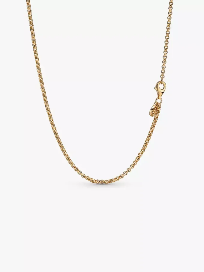 Rolo-Halskette, 14 Karat vergoldet Rolo-Halskette, 14 Karat vergoldet
