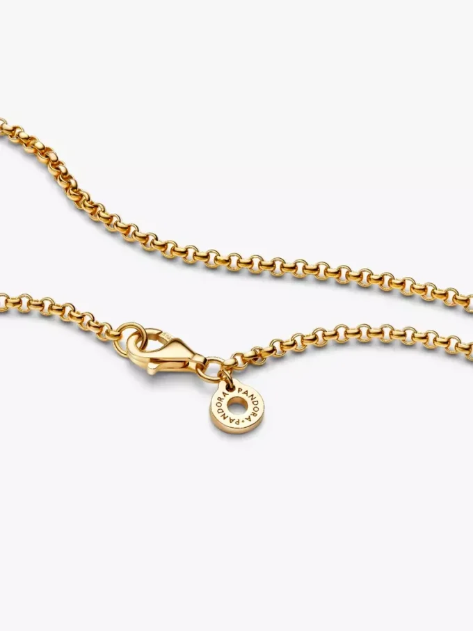 Rolo-Halskette, 14 Karat vergoldet Rolo-Halskette, 14 Karat vergoldet
