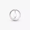 Rosa Pavé-Clip Charm aus Sterlingsilber Rosa Pavé-Clip Charm aus Sterlingsilber