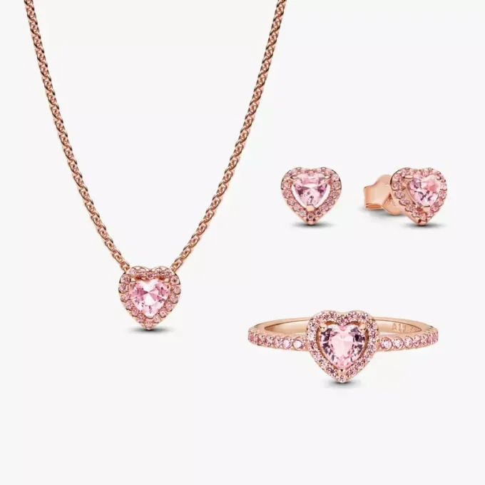 Roségold-Set „Heart to Heart“ (3-teilig) Roségold-Set „Heart to Heart“ (3-teilig)