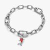 Roter Murano Glass-Koi-Fisch-Mini-Dangle Charm – Sterlingsilber