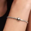 Runde Pandora-Verschluss-Snake Chain-Kette aus Sterlingsilber Runde Pandora-Verschluss-Snake Chain-Kette aus Sterlingsilber