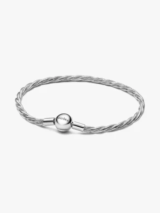 Runde Pandora-Verschluss-Snake Chain-Kette aus Sterlingsilber