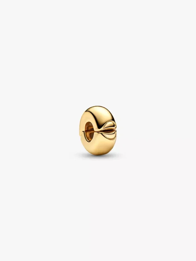 Runder Clip Charm, 14-karätig vergoldet Runder Clip Charm, 14-karätig vergoldet