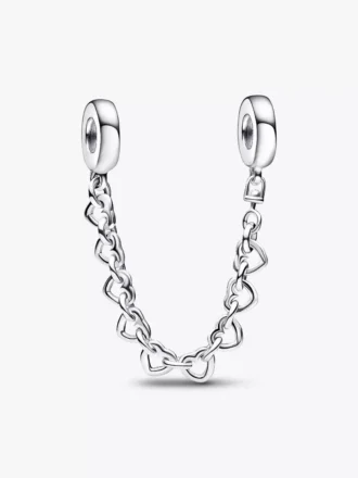 Safety Chain „Verbundene Herzen“ aus Sterlingsilber Safety Chain „Verbundene Herzen“ aus Sterlingsilber