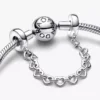 Safety Chain „Verbundene Herzen“ aus Sterlingsilber Safety Chain „Verbundene Herzen“ aus Sterlingsilber
