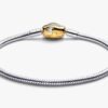 Schlangenverschluss- und Kettenarmband – Sterlingsilber, 14-karätig vergoldet Schlangenverschluss- und Kettenarmband – Sterlingsilber, 14-karätig vergoldet