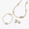 Schlichtes Perlenschmuck-Set, 4-teilig Schlichtes Perlenschmuck-Set, 4-teilig
