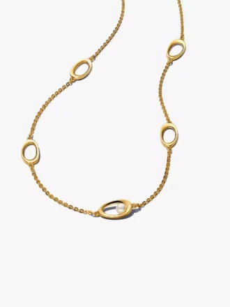 Schlichtes Perlenschmuck-Set, 4-teilig