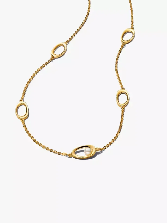 Schlichtes Perlenschmuck-Set, 4-teilig Schlichtes Perlenschmuck-Set, 4-teilig