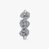 SCHLUSSSALE – Dreifacher Stiefmütterchen-Blumenring – Sterlingsilber