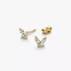Schmetterlings-Ohrringe, 14 Karat vergoldet Schmetterlings-Ohrringe, 14 Karat vergoldet