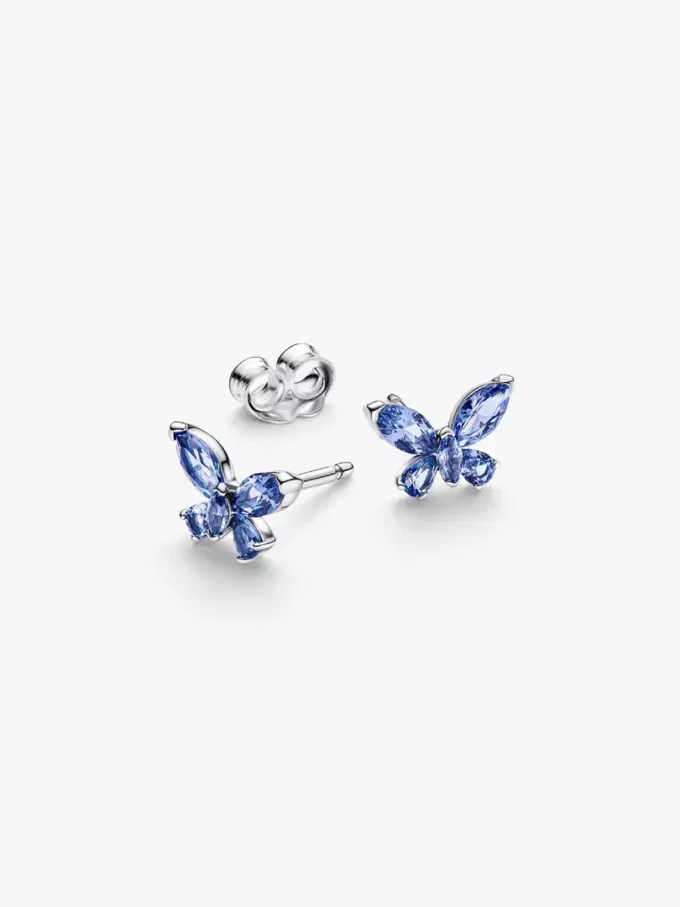 Schmetterlings-Ohrringe aus Sterlingsilber Schmetterlings-Ohrringe aus Sterlingsilber