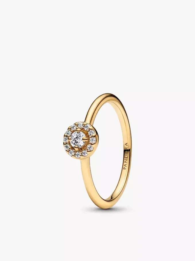 Schmuckset „Golden Pave Halo“ (3-teilig) Schmuckset „Golden Pave Halo“ (3-teilig)