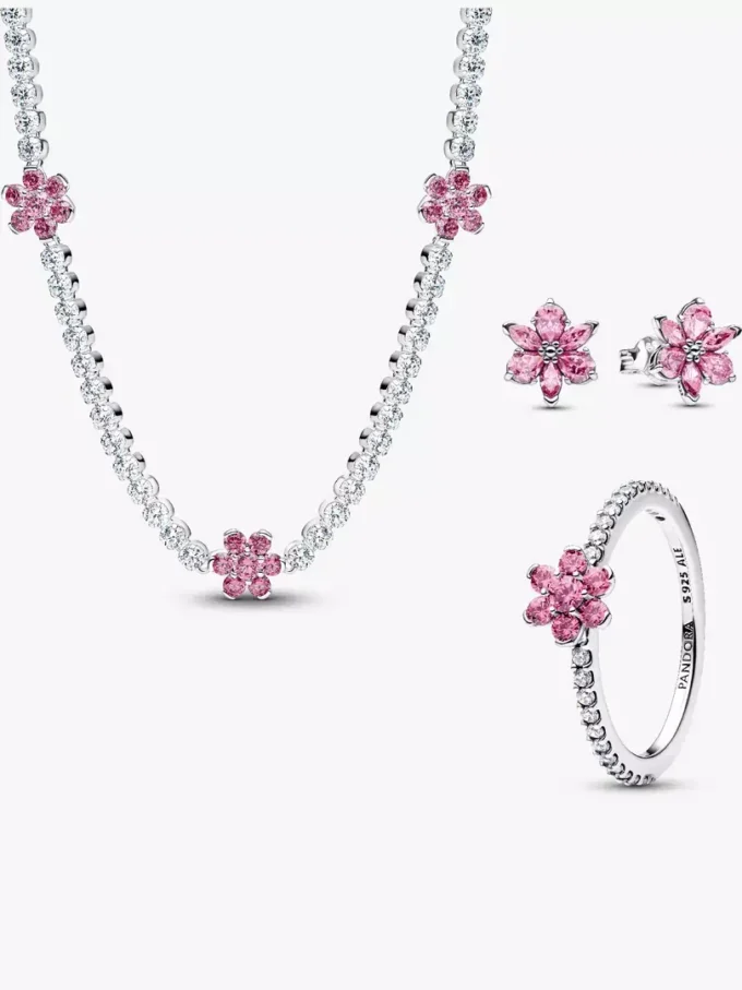Schmuckset „Pink Herbarium Bloom“ (3-teilig) Schmuckset „Pink Herbarium Bloom“ (3-teilig)