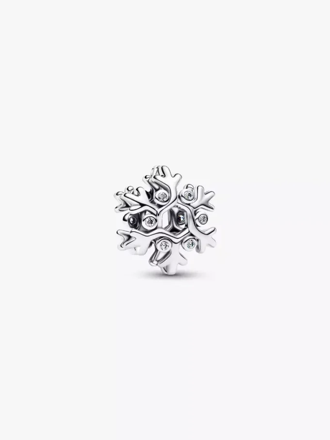 Schneeflocken-Charm aus Sterlingsilber