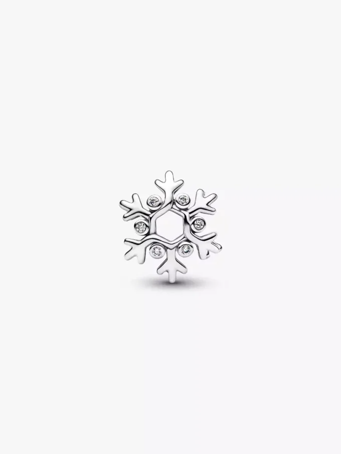 Schneeflocken-Charm aus Sterlingsilber