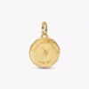 Schwalben-Medaillon-Charm, 14 Karat vergoldet Schwalben-Medaillon-Charm, 14 Karat vergoldet