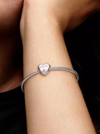 Schwester-Herz-Charm aus Sterlingsilber Schwester-Herz-Charm aus Sterlingsilber